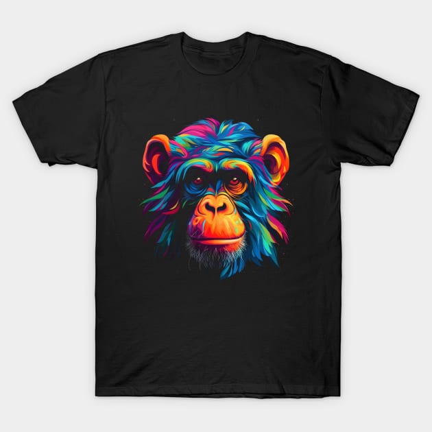 Neon Chimp #5 T-Shirt by Everythingiscute